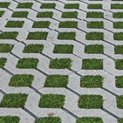 Decorative paver drive for outfall structure
