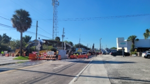 Crews install pipeline on Florida Avenue