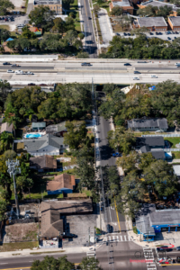 Alternative aerial view in Seminole Heights